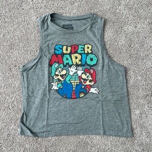 Nintendo Super Mario Gray Tank Top